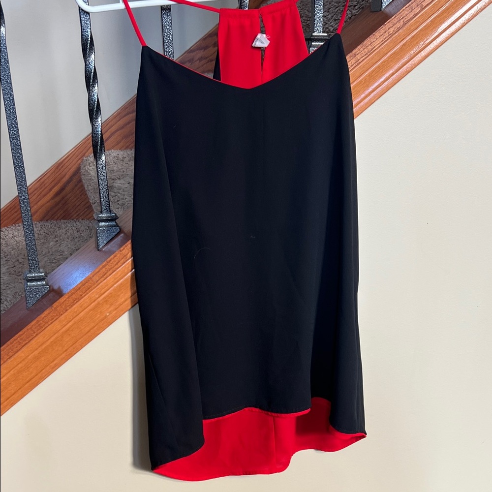 Elegant Black and Red Women's reversible tank